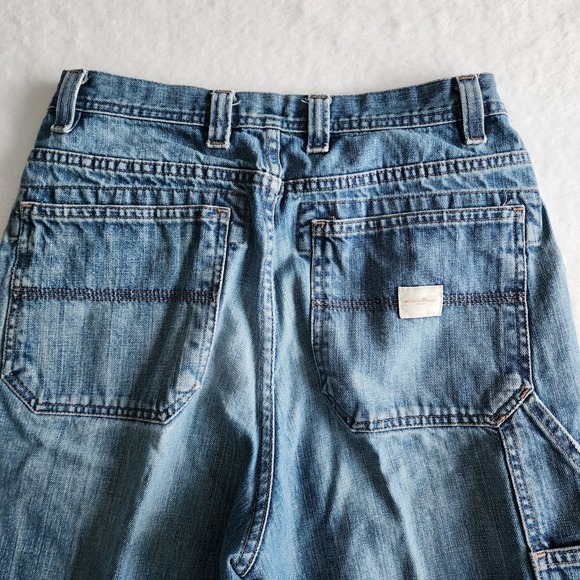 Vintage Eddie Bauer Carpenter Jeans Mens 29W 26L Denim Relaxed Straight Leg Blue - Picture 6 of 16